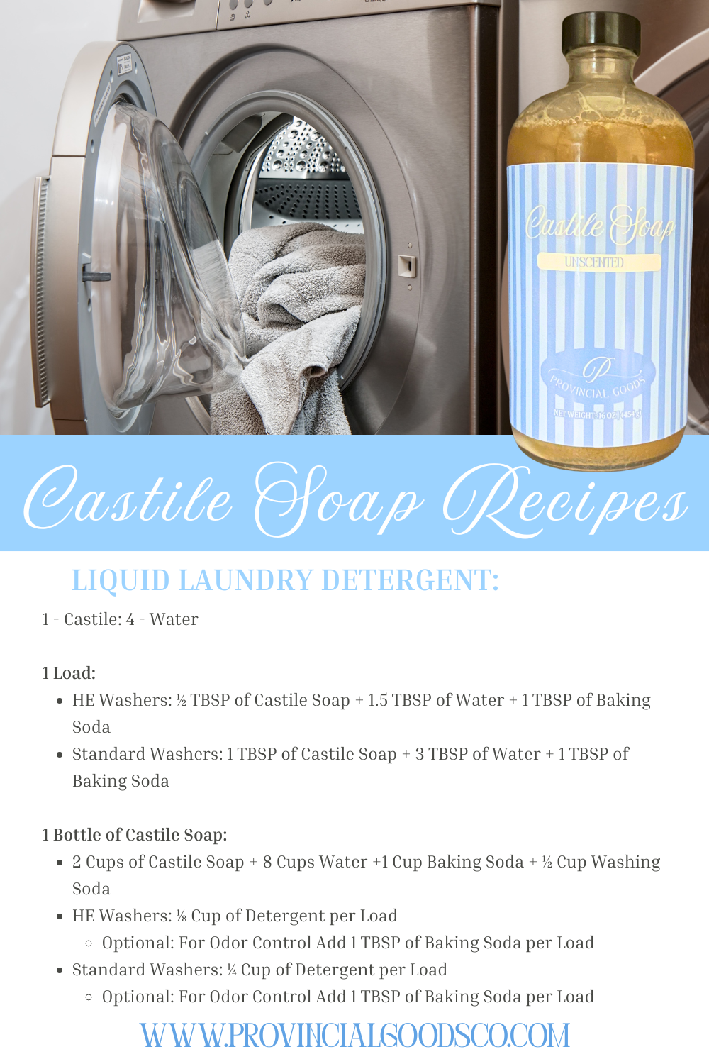 Castile Soap Recipes & Uses