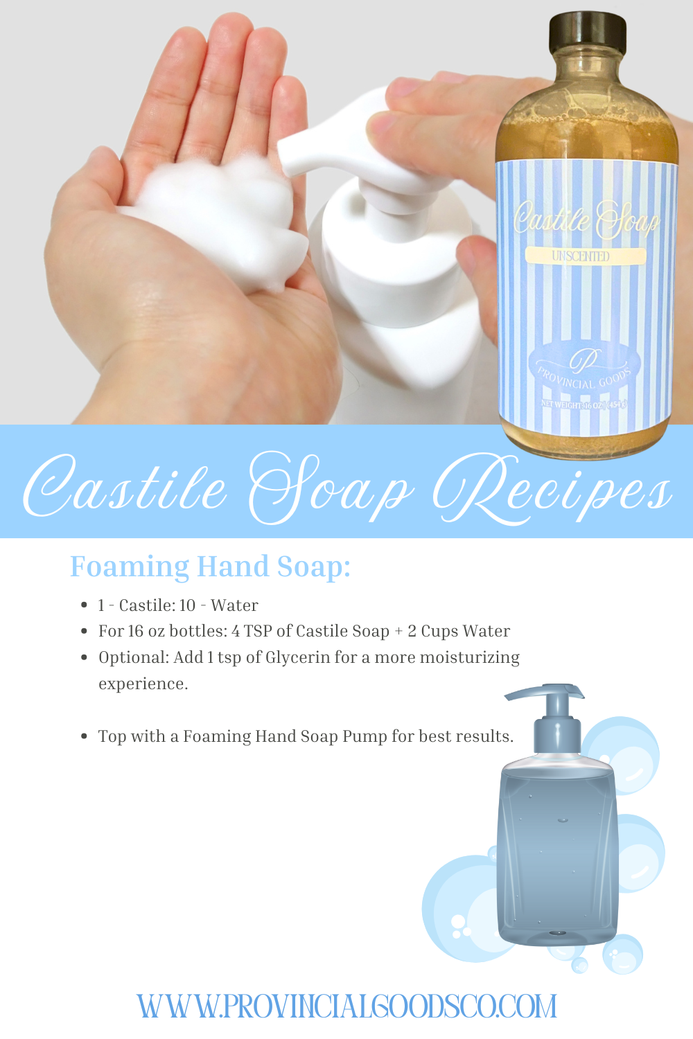 Castile Soap Recipes & Uses